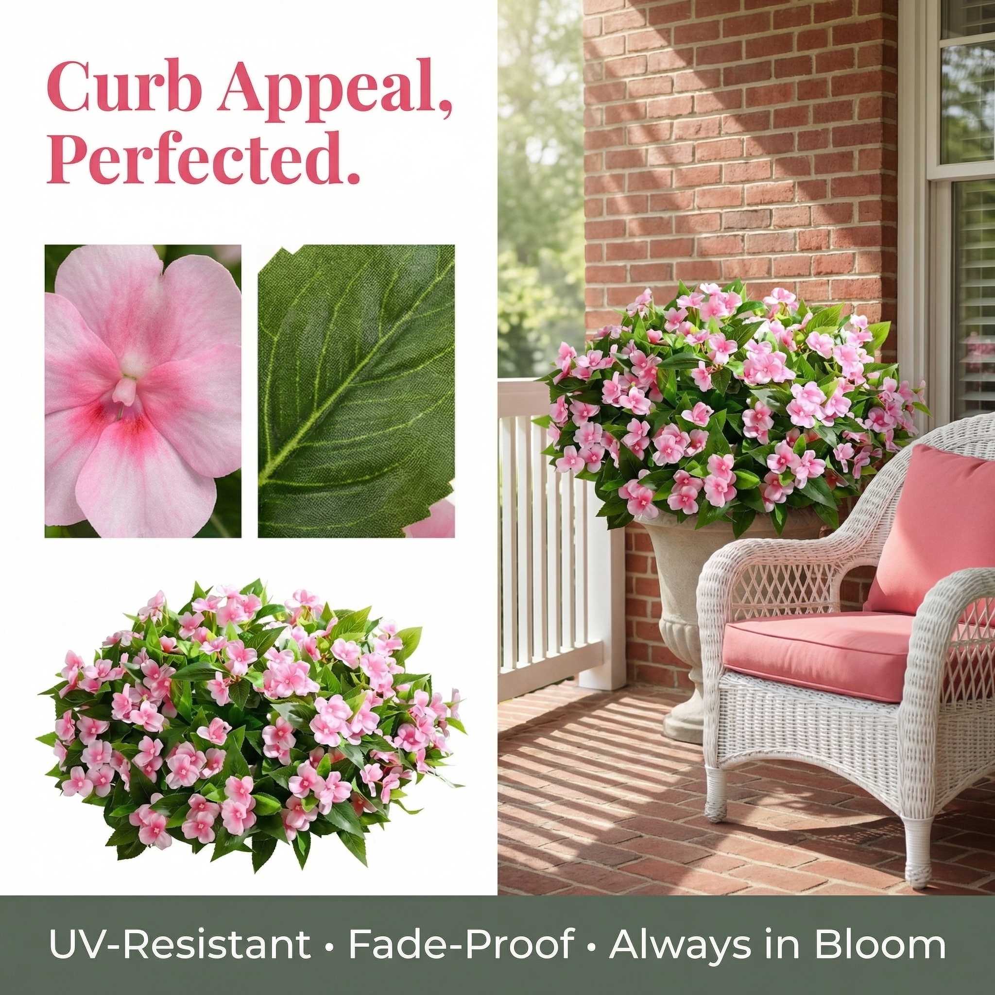 5 PCS UV-Resistant Artificial Flowers Suitable for Outdoors