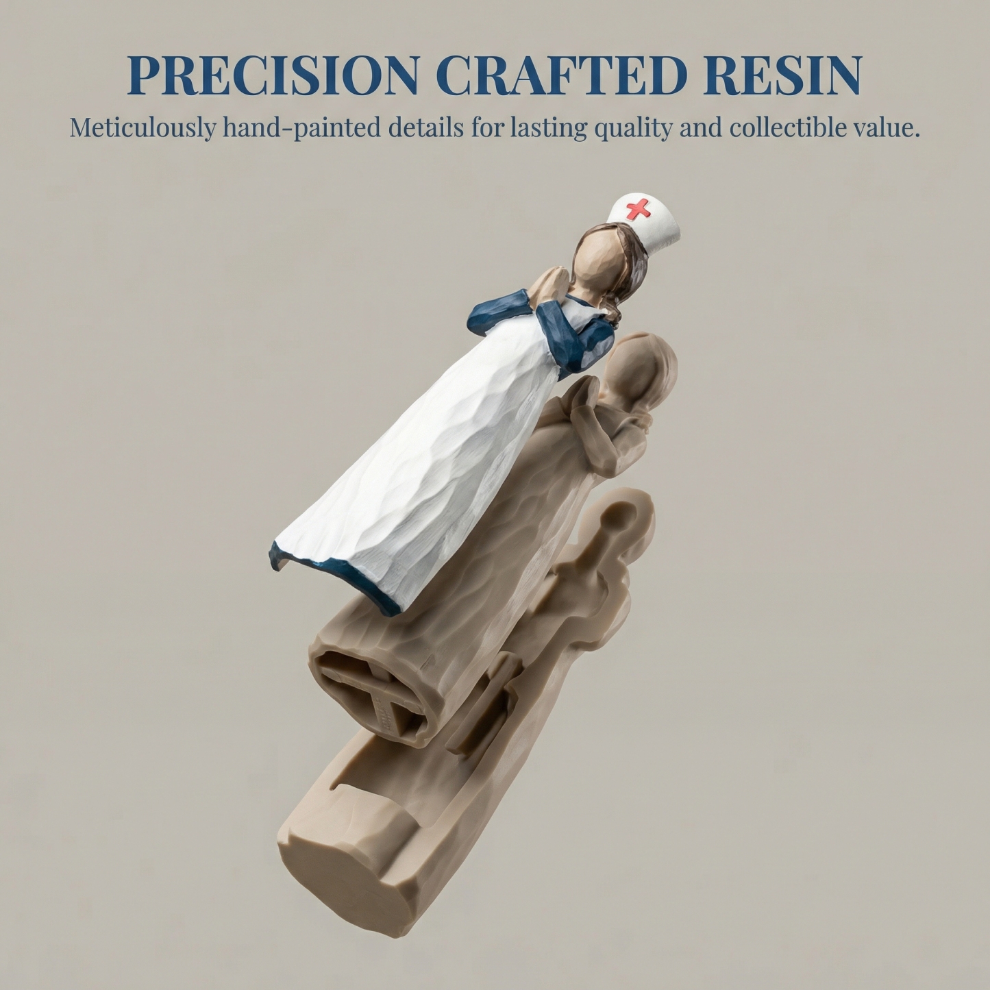 Hand-Painted Resin Angel Nurse Statue – Inspirational Nurse Figurine for Appreciation, Care & Hope