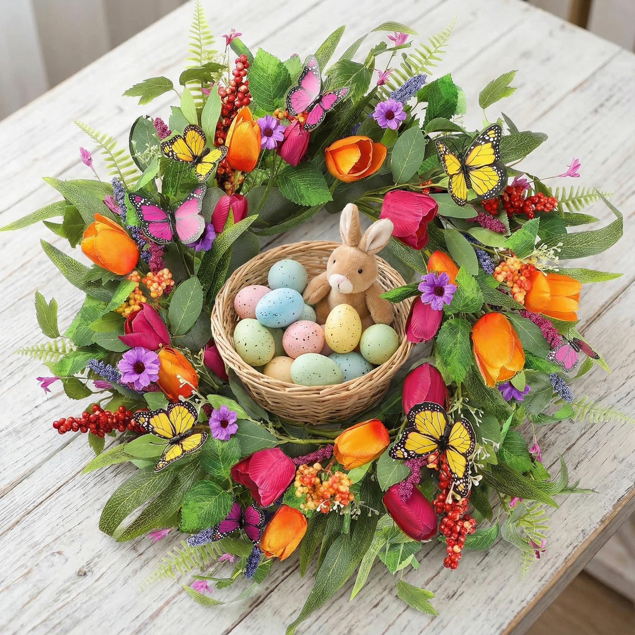 Artificial Tulip Wreath