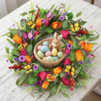 Artificial Tulip Wreath