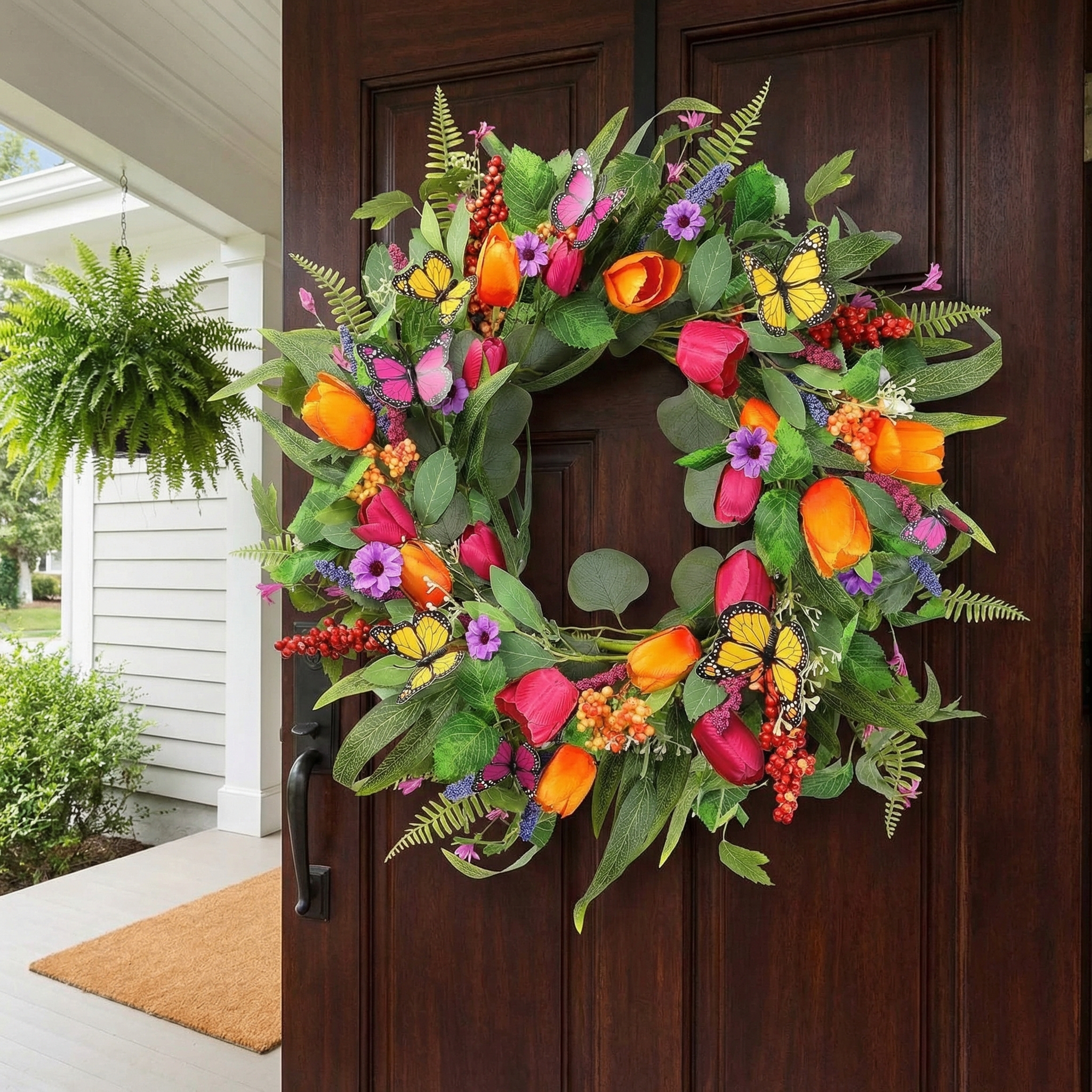 Artificial Tulip Wreath