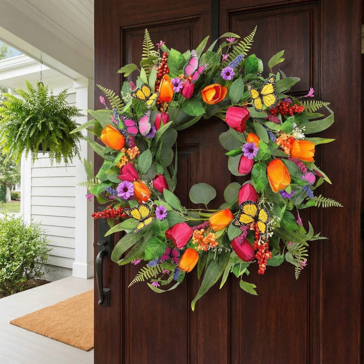 Artificial Tulip Wreath