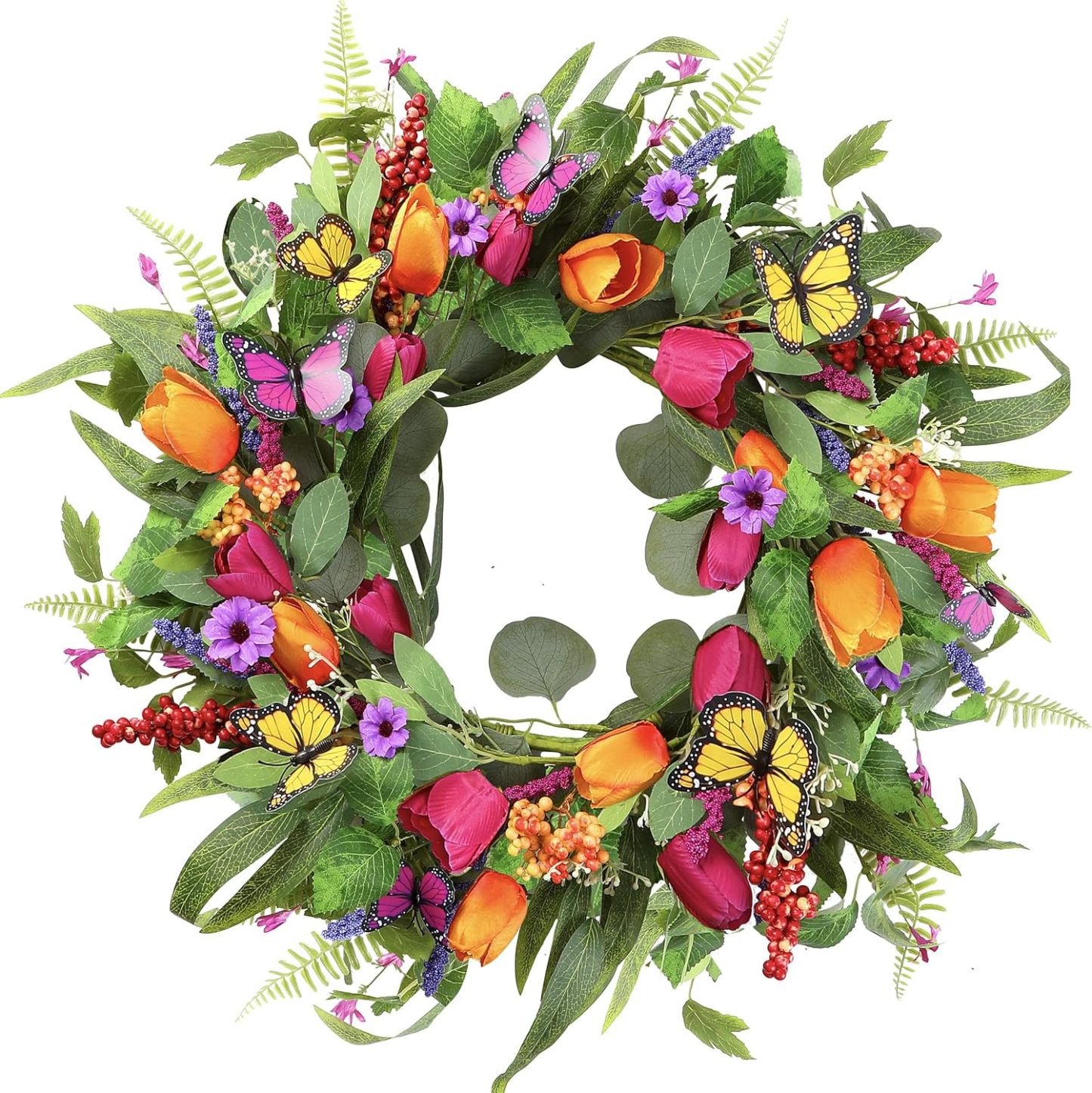 Artificial Tulip Wreath