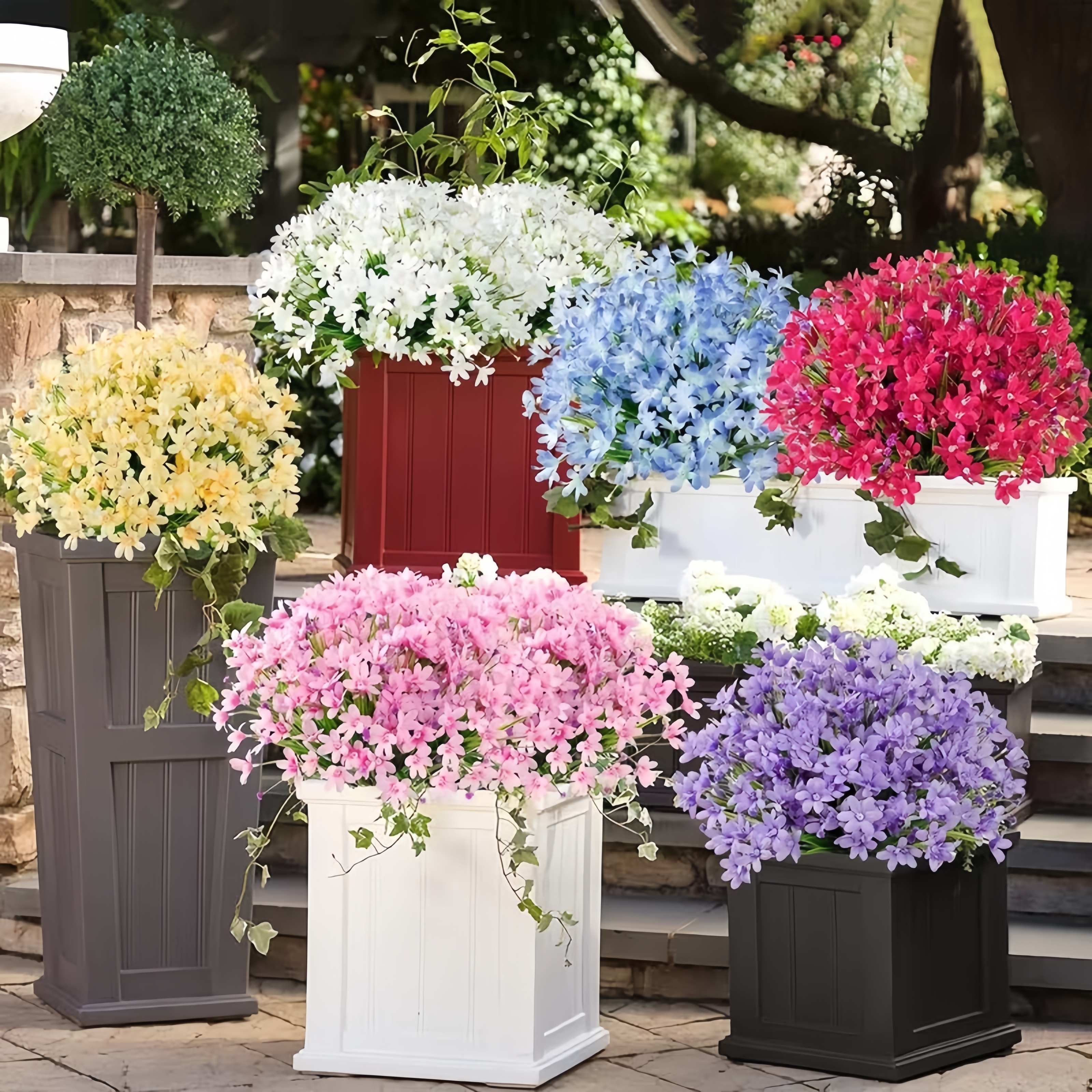 Bring instant spring charm to your space with these beautifully crafted artificial daffodil bouquets. Designed with vibrant colors and delicate petal details, each bundle looks incredibly real—without the need for watering or maintenance.  Whether placed 