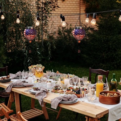 The Stars and Stripes Solar Hot Air Balloon Lantern 
