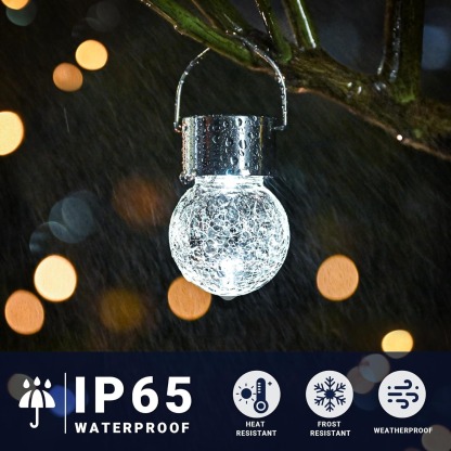 🎄2025 Christmas On Sale✨2 Pack Hanging Solar Lights Outdoor