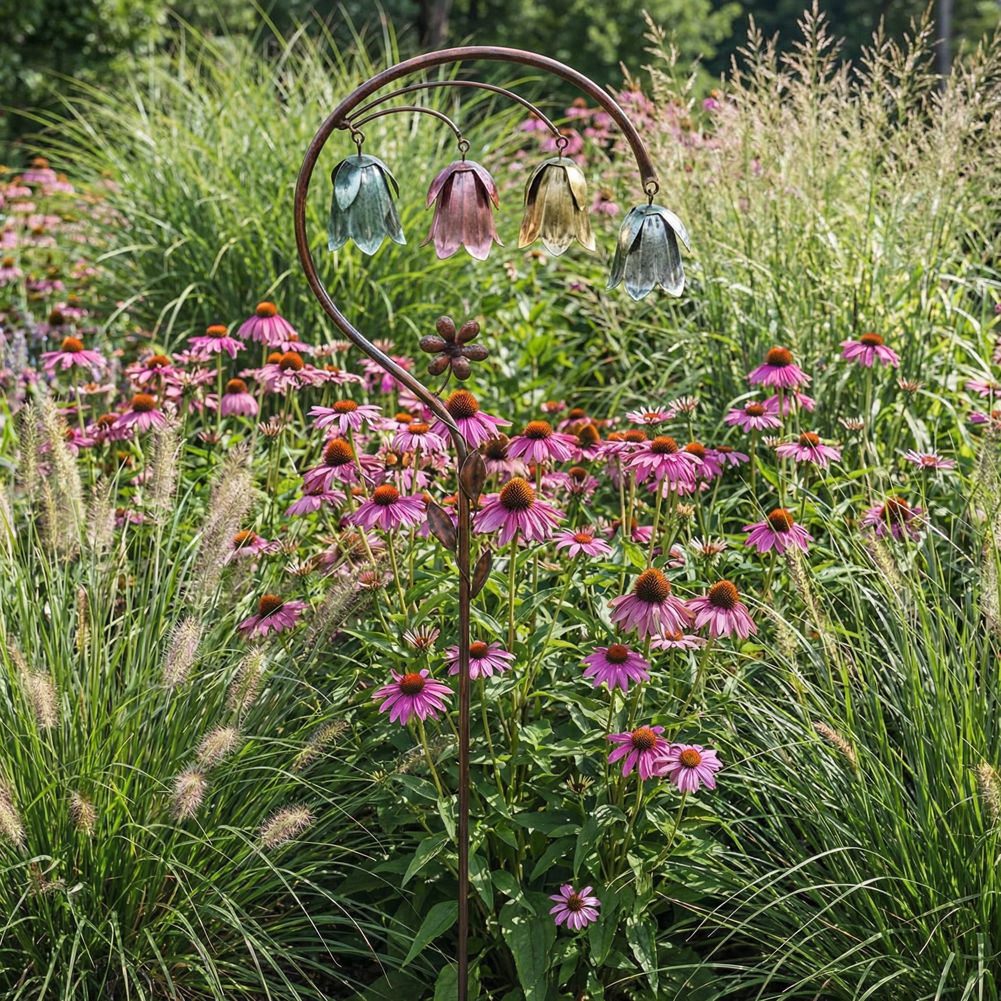 4 Color Metal Lily of the Valley Garden Stake