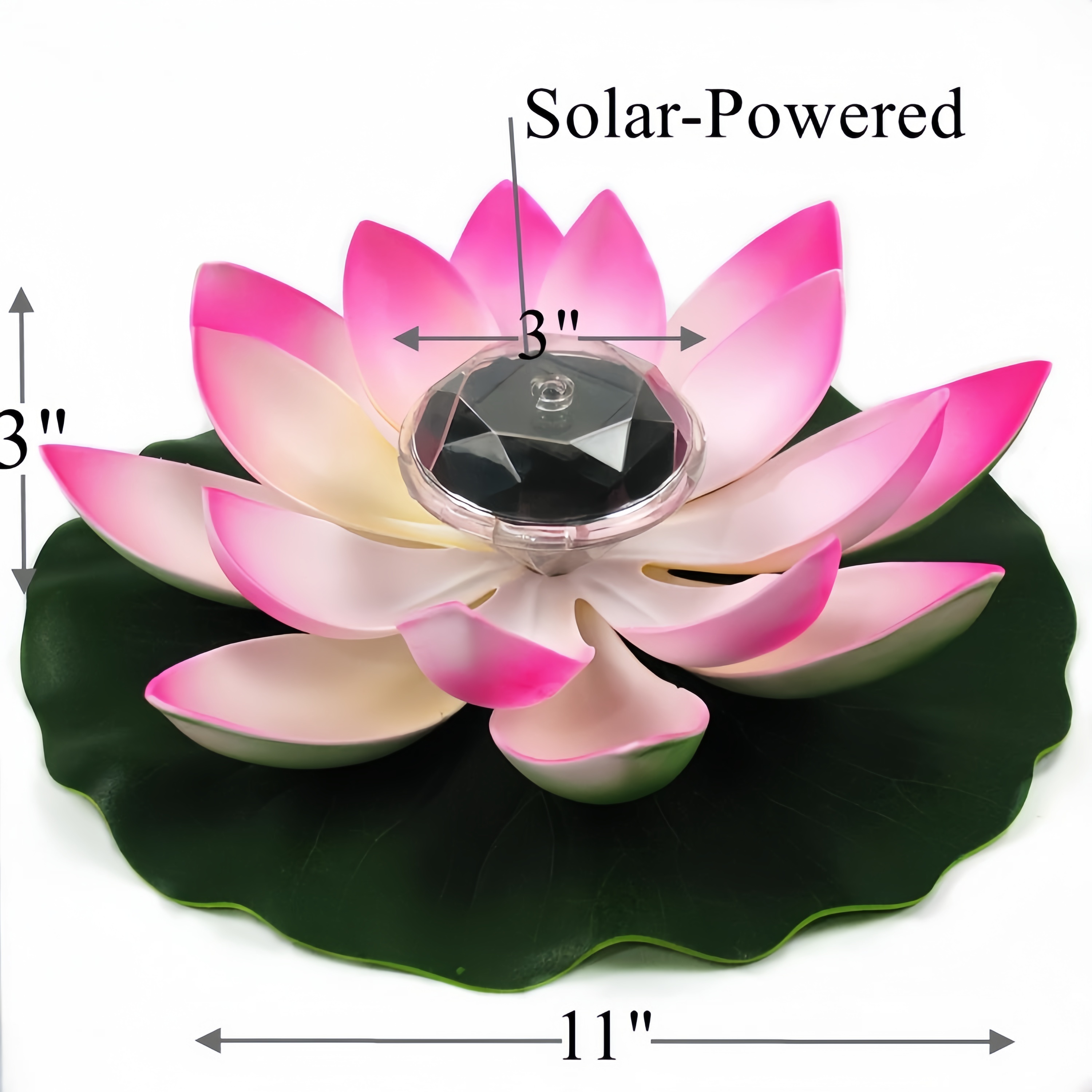 Floating Solar Lotus Lights for Pond, Pool & Garden
