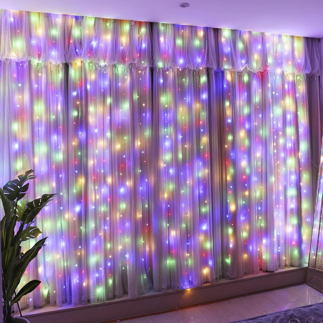 🎄Early Christmas Sale🔥Fairy String Hanging  Curtain Lights with Remote