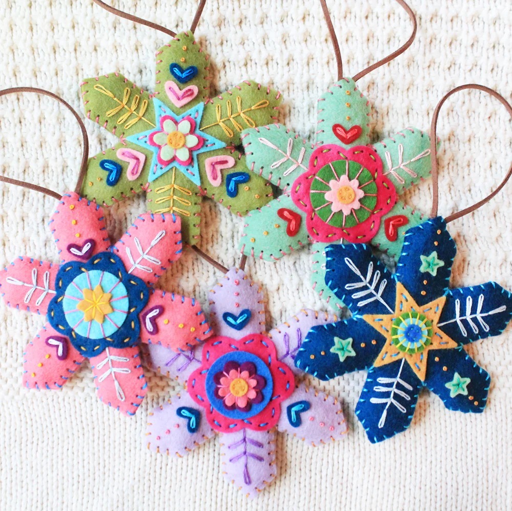 🎄Early Christmas Sale - 50% OFF🔥Christmas Snowflake Felt Ornament/Ornament Kit