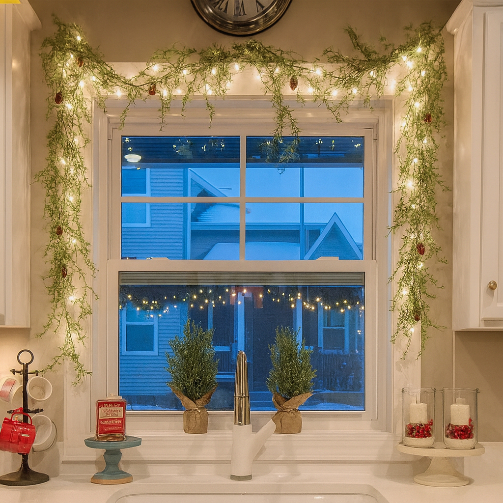 🎄2025 Christmas On Sale🌿Artificial Dangling Vines Glow Garlands