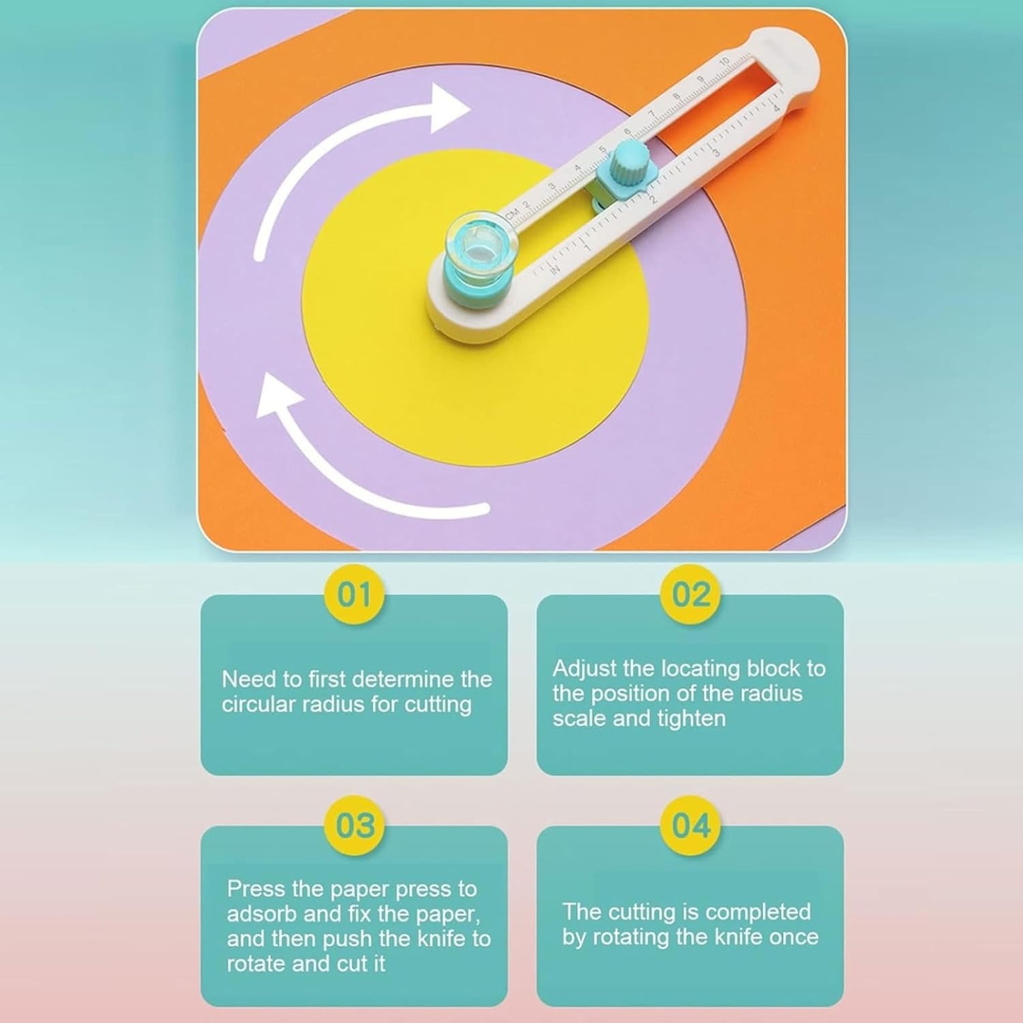 Compact Manual Circle Cutter Tool