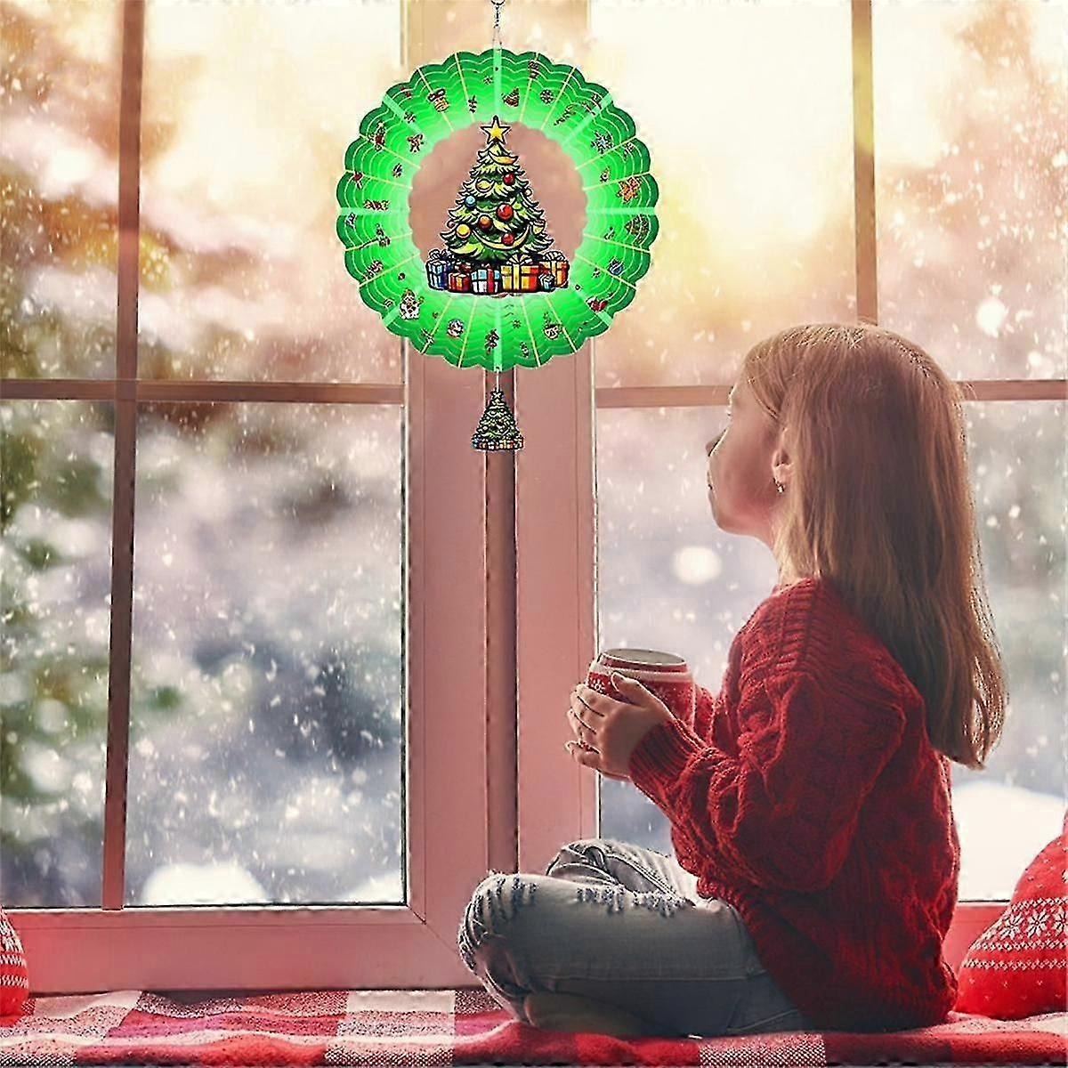 Christmas Spinning Wind Chime