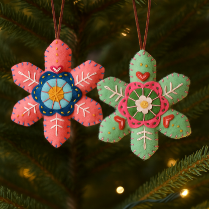 🎄Early Christmas Sale - 50% OFF🔥Christmas Snowflake Felt Ornament/Ornament Kit