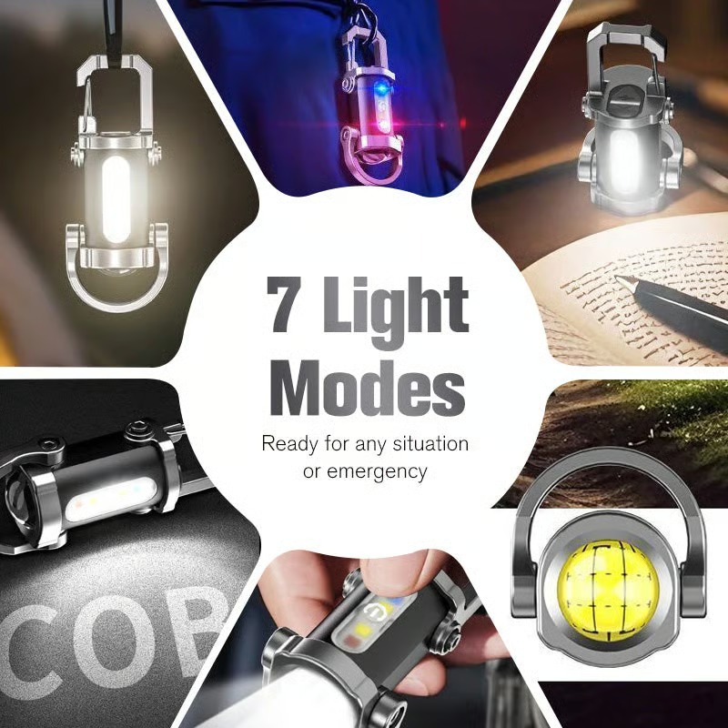 🎄Christmas On Sale🔥Portable Rechargeable Bright Keychain Flashlight