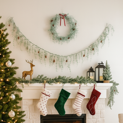 🎄2025 Christmas On Sale🌿Artificial Dangling Vines Glow Garlands