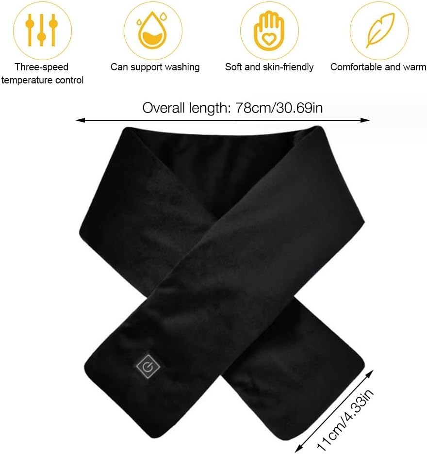Heated Scarf with 3 Levels Adjustable Temperature