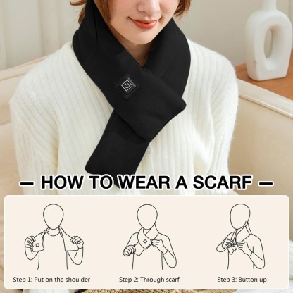 Heated Scarf with 3 Levels Adjustable Temperature