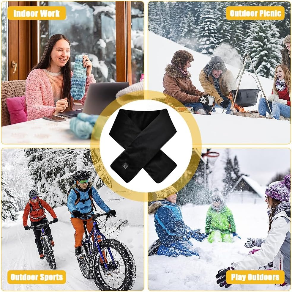 Heated Scarf with 3 Levels Adjustable Temperature