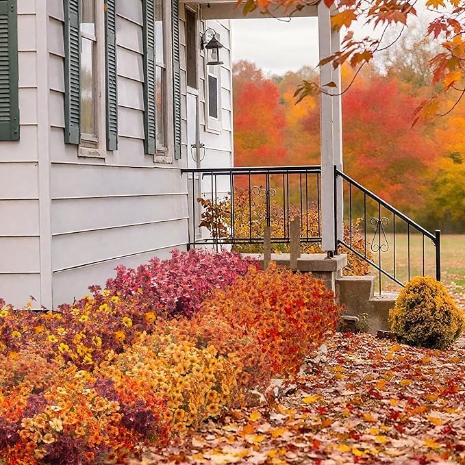 🔥LAST DAY 50% OFF🔥 Artificial Fall Flowers Outdoor ，UV Resistant