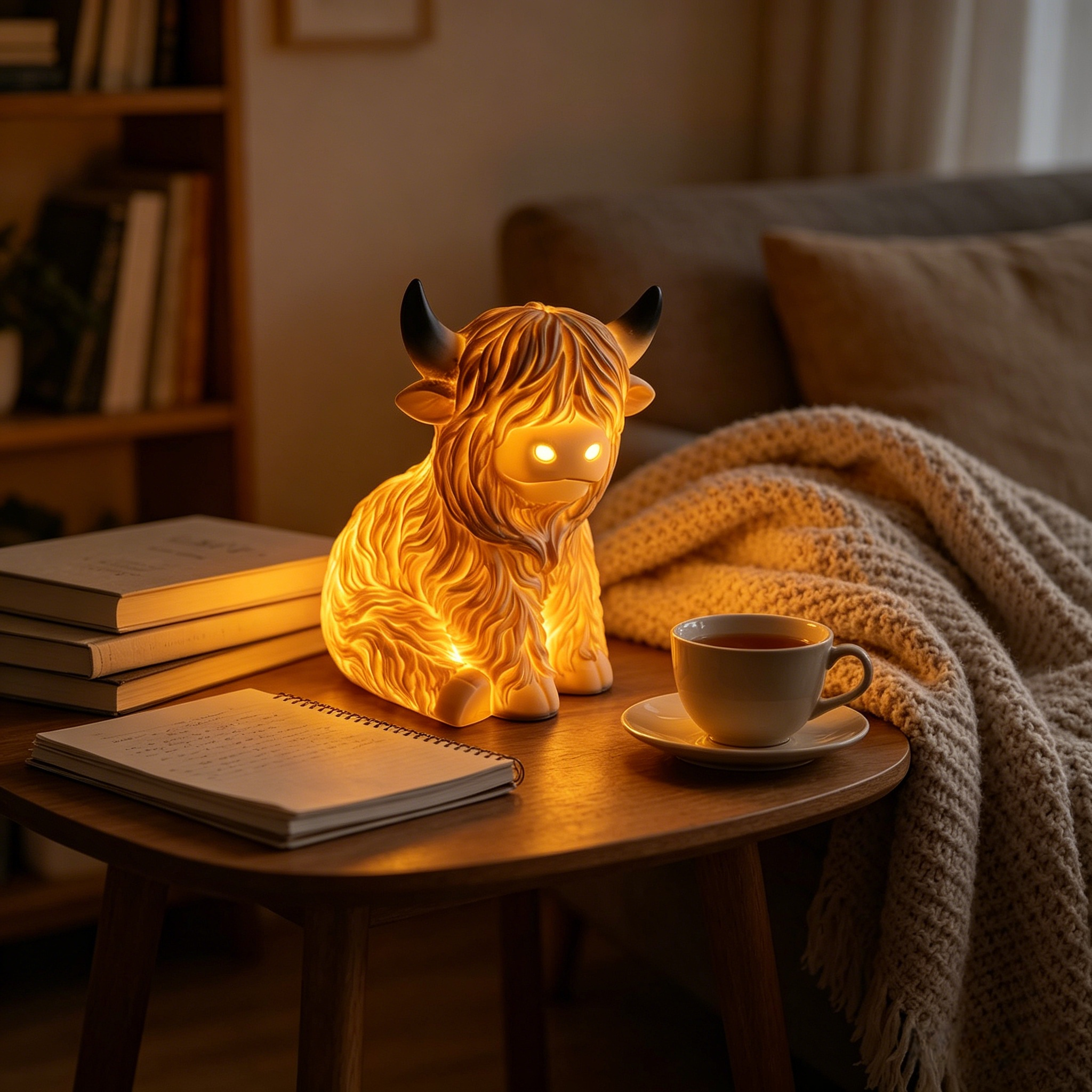 Highland Cow Glow Lamp