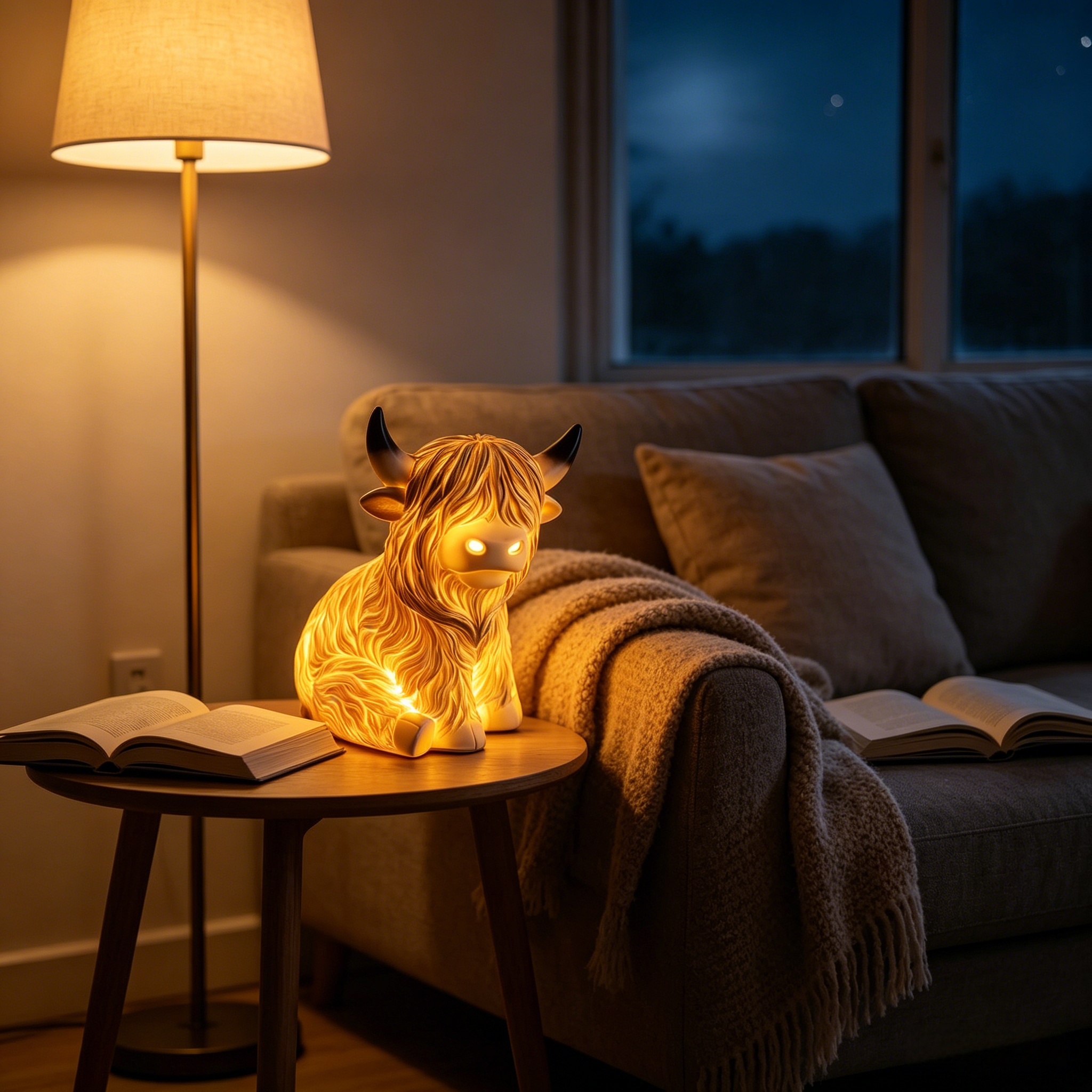 Highland Cow Glow Lamp