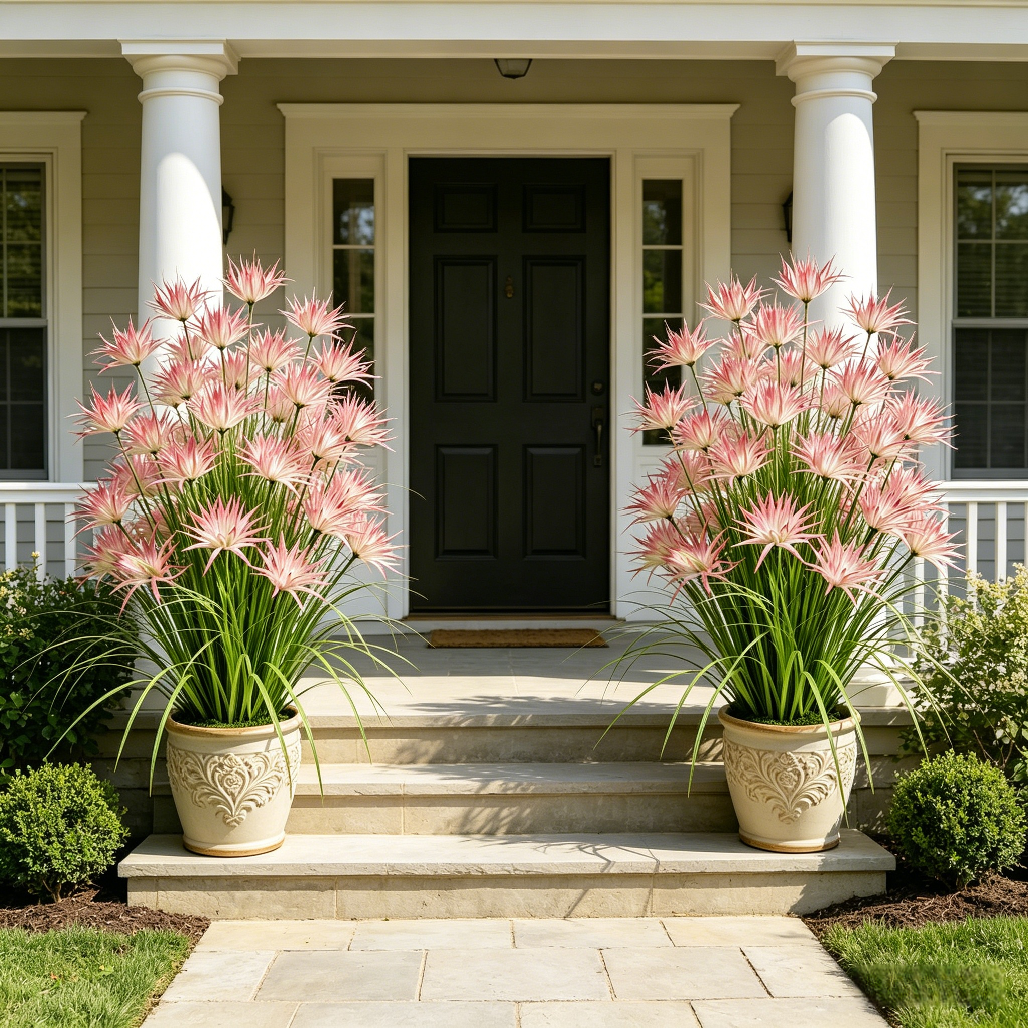 Sunny Bloom Faux Blush Meadow Grass