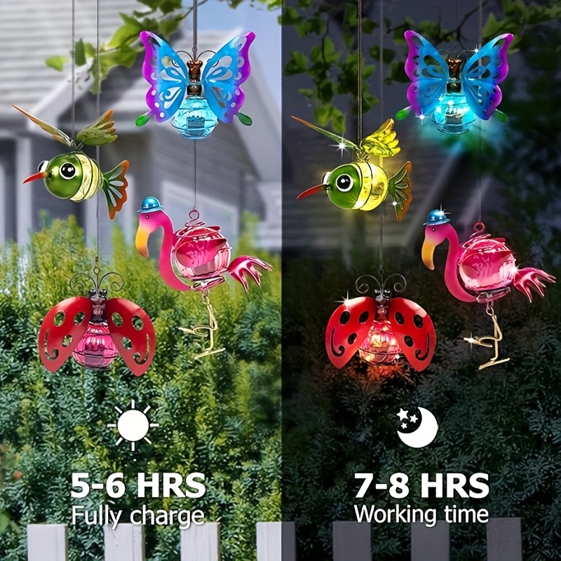 Solar Hanging Insect Lights LED Outdoor Waterproof