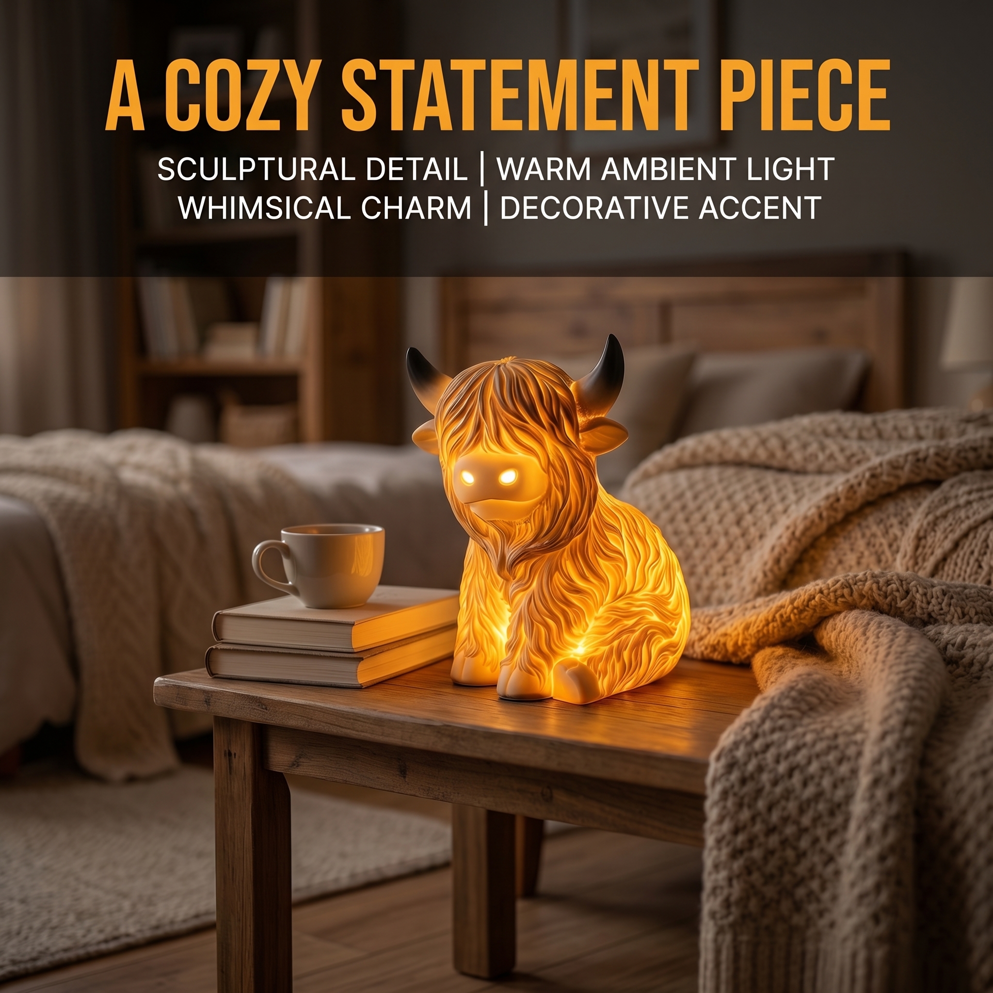 Highland Cow Glow Lamp