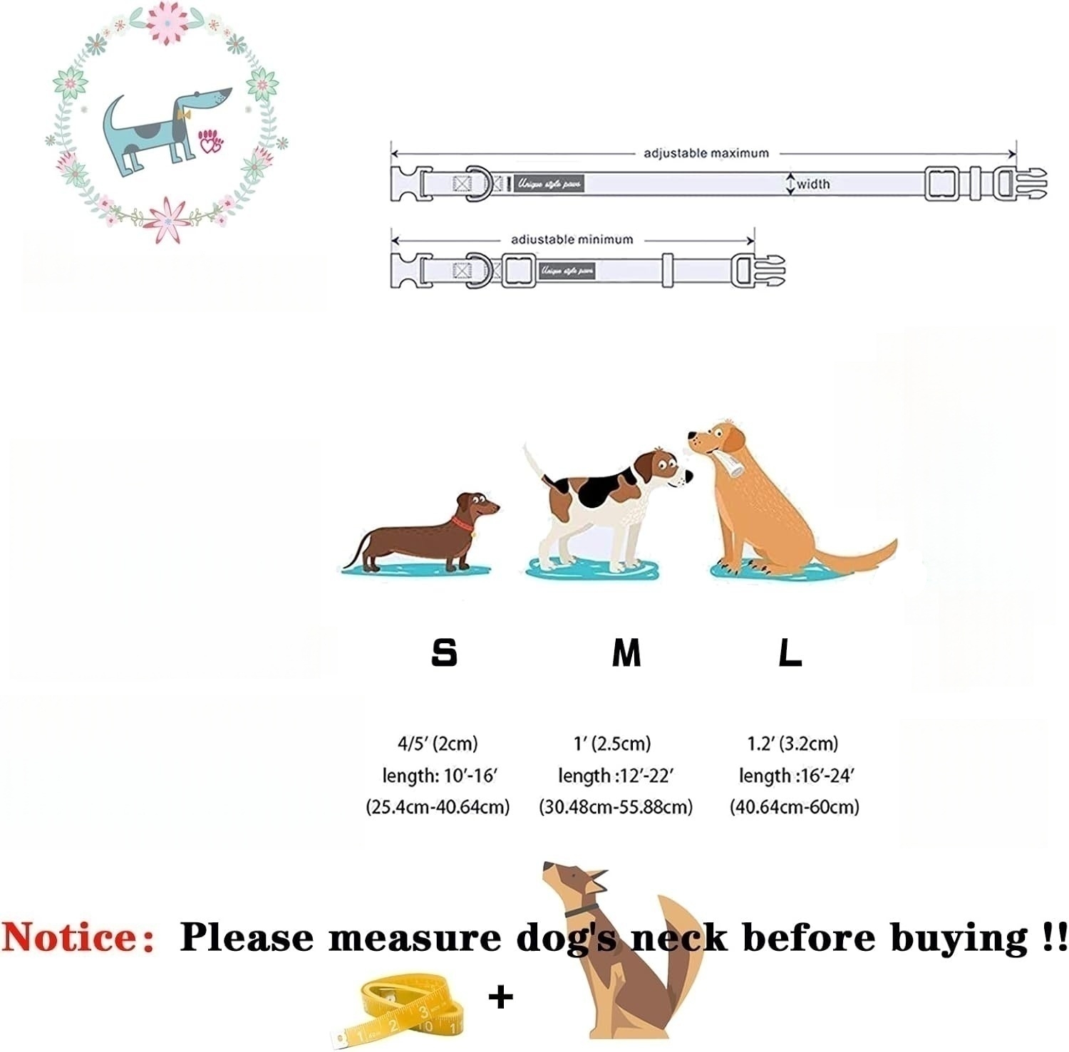 Christmas Pet Collar with Bow Tie