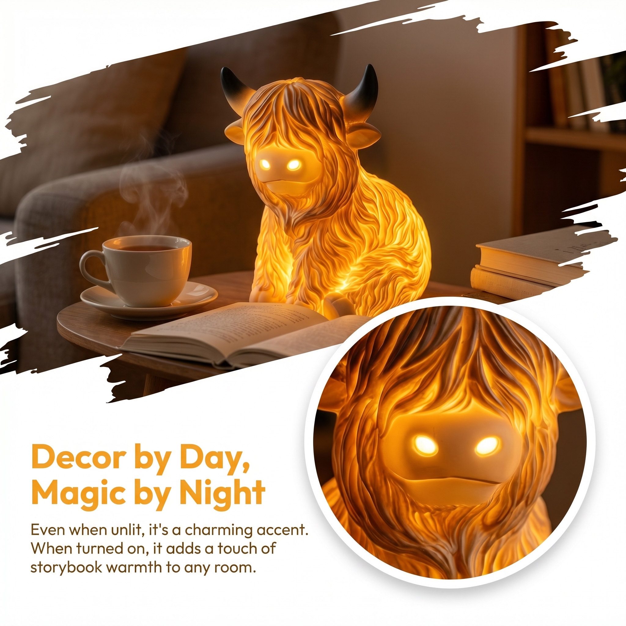 Highland Cow Glow Lamp