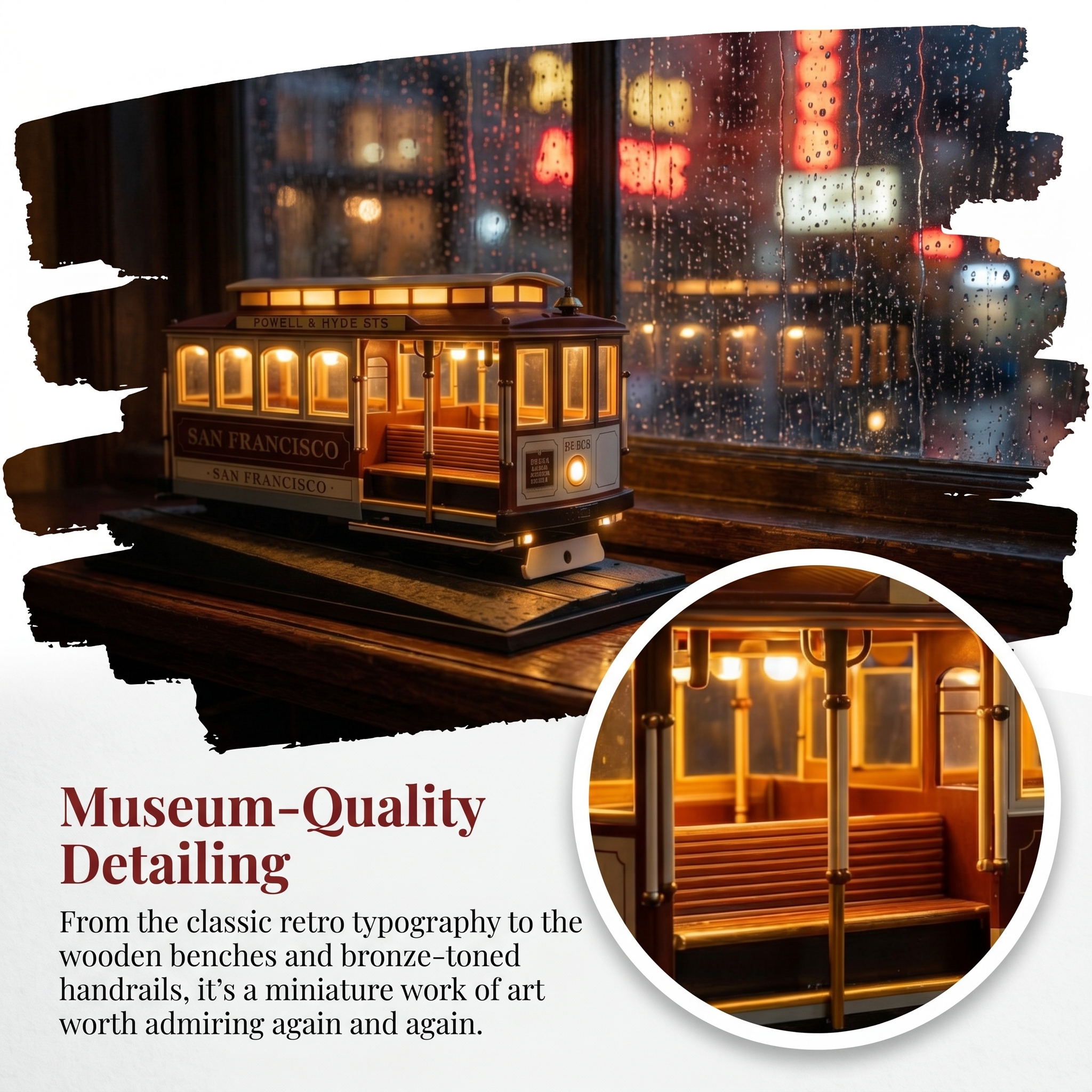San Francisco Cable Car Accent Lamp