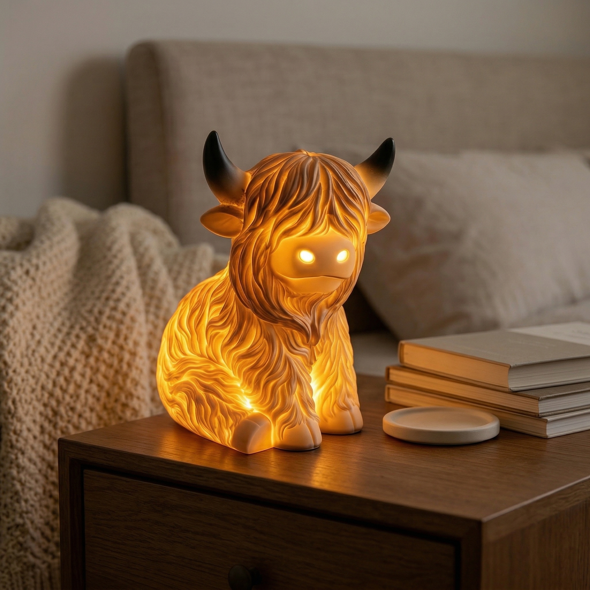 Highland Cow Glow Lamp