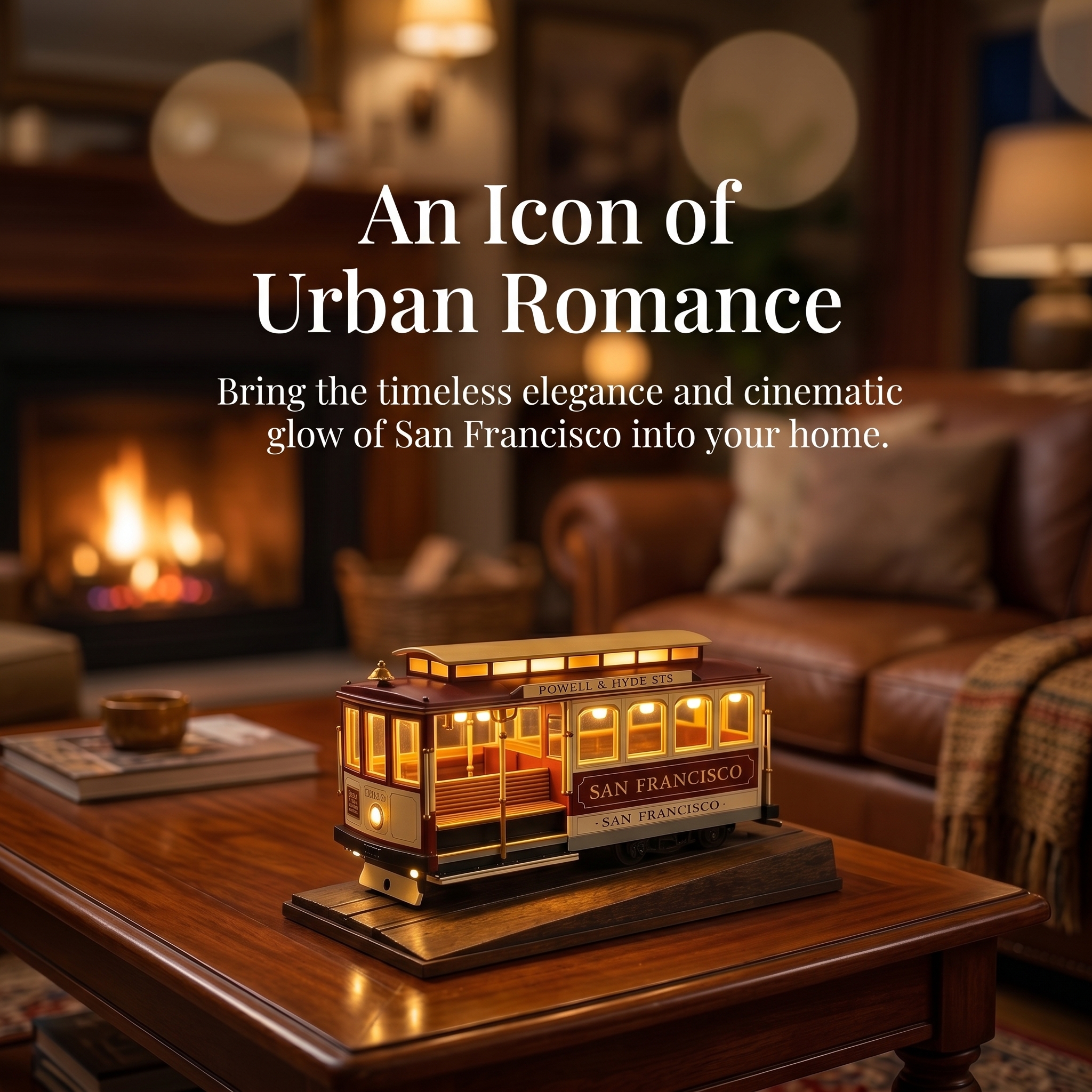 San Francisco Cable Car Accent Lamp