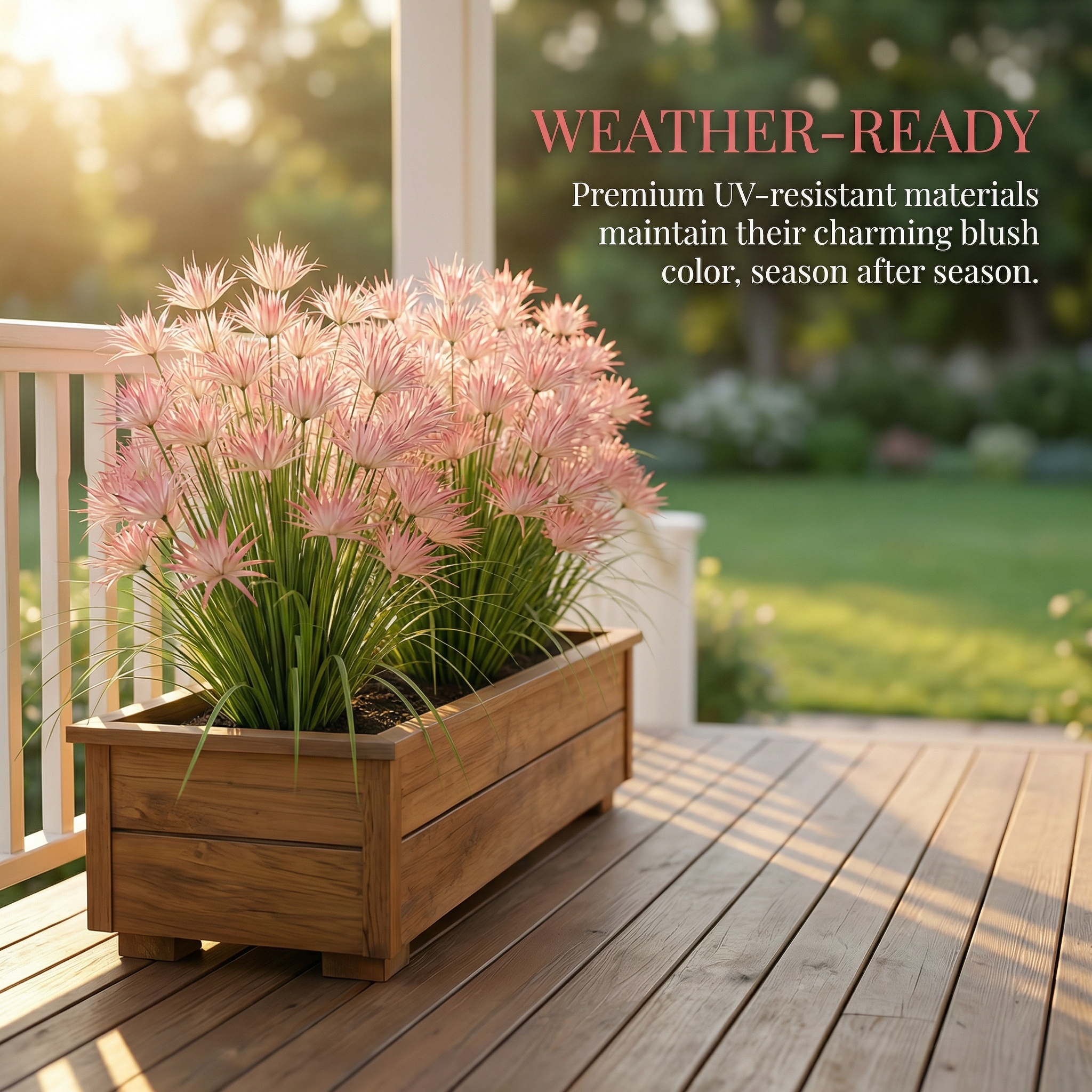 Sunny Bloom Faux Blush Meadow Grass
