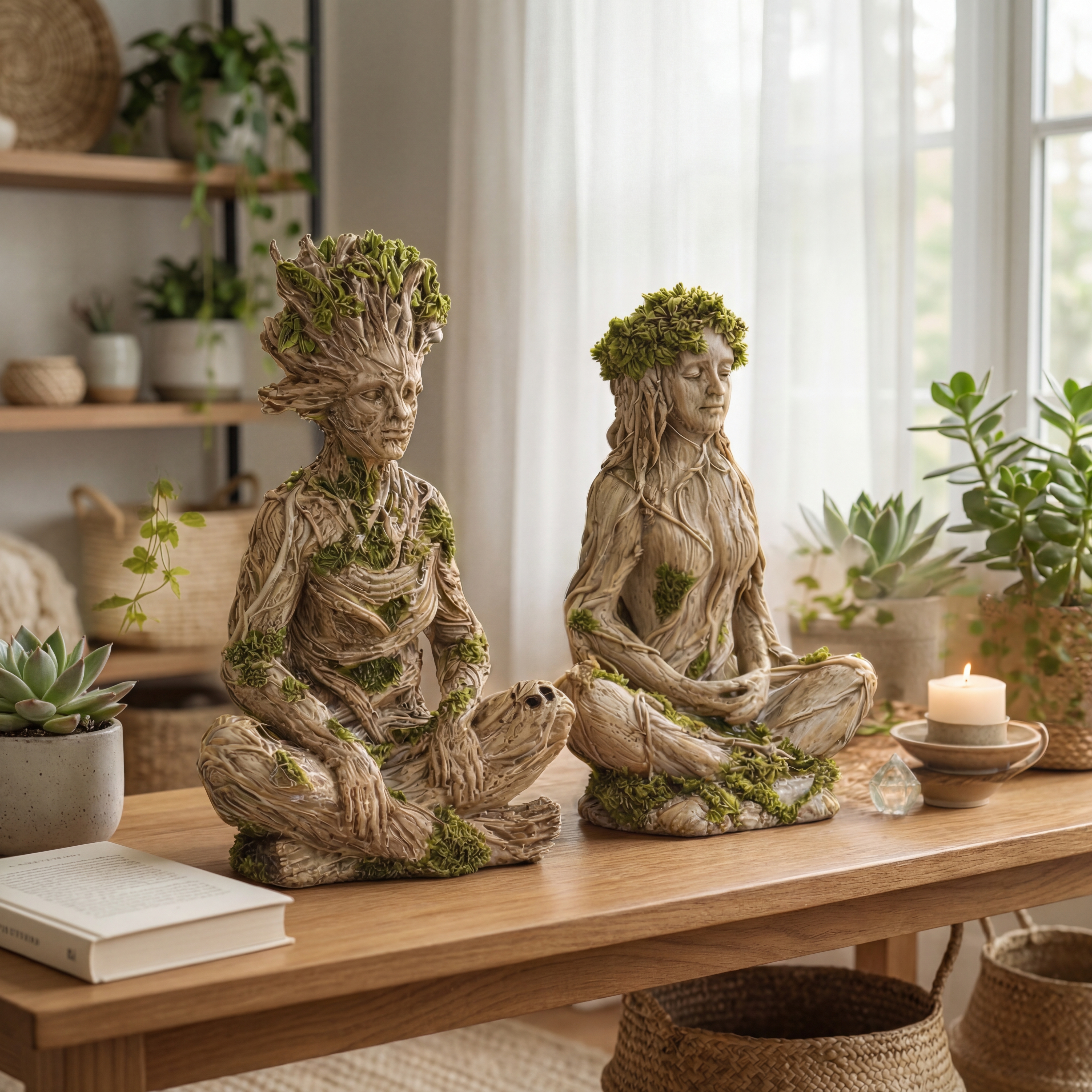 Woodland Spirit Meditation Statue