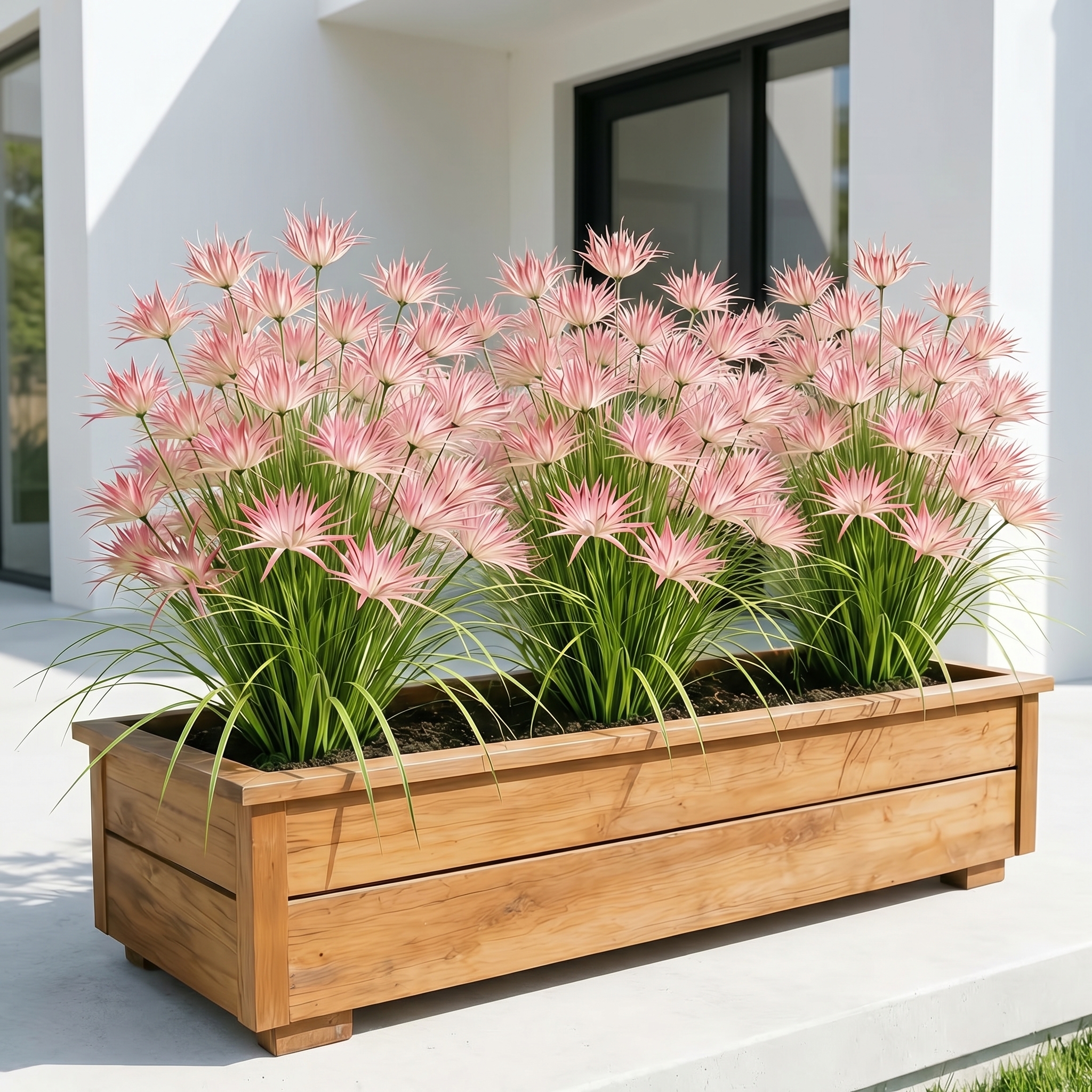 Sunny Bloom Faux Blush Meadow Grass