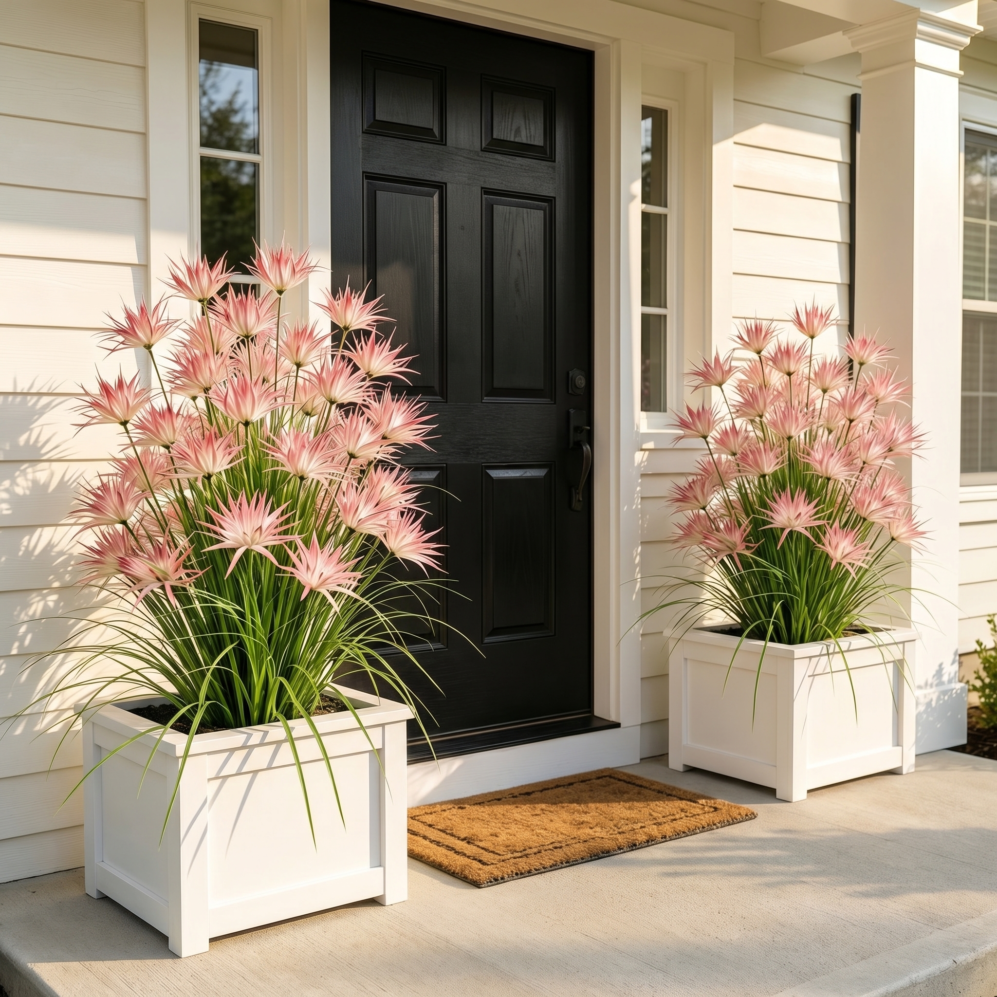 Sunny Bloom Faux Blush Meadow Grass
