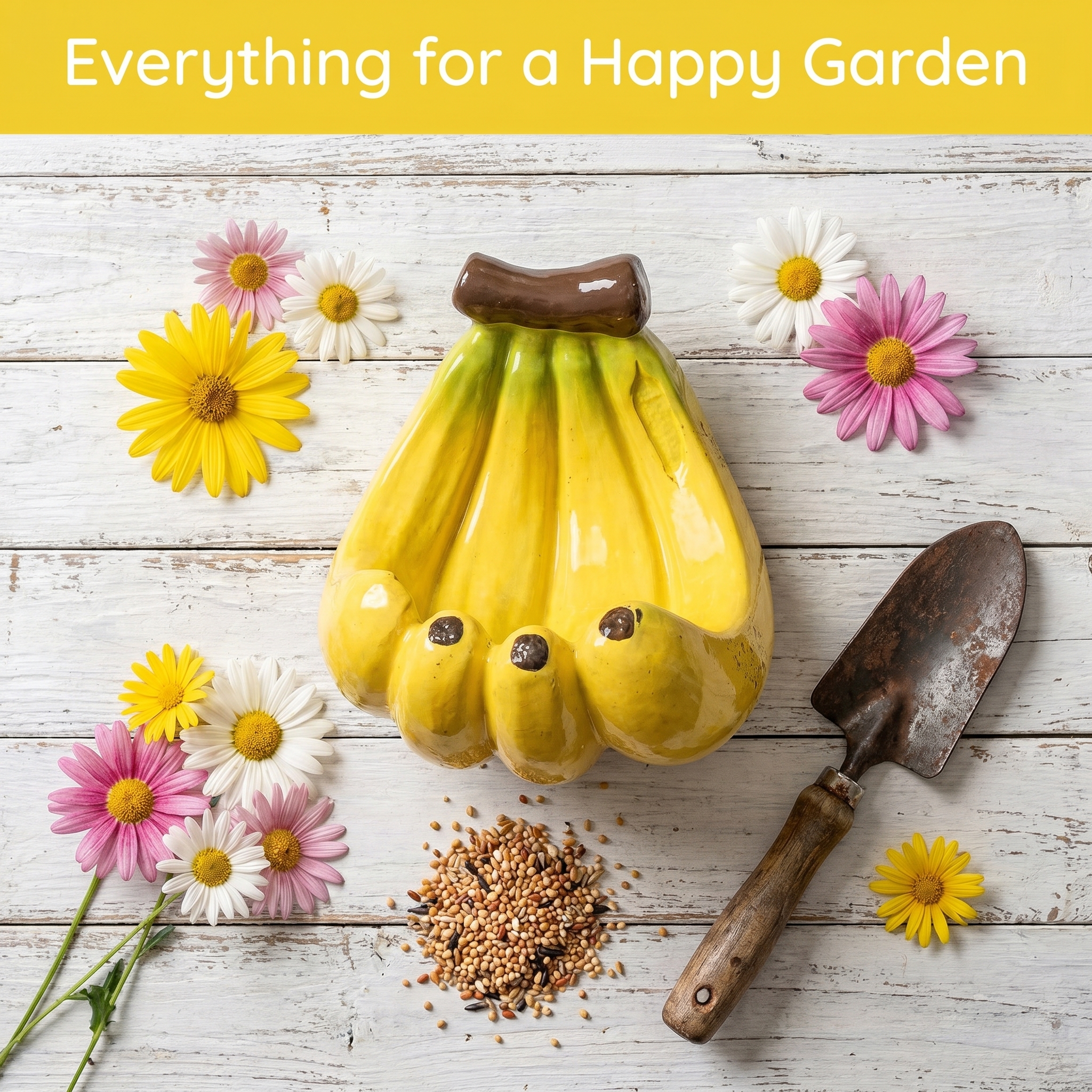 The Whimsical Banana Peel Bird Feeder