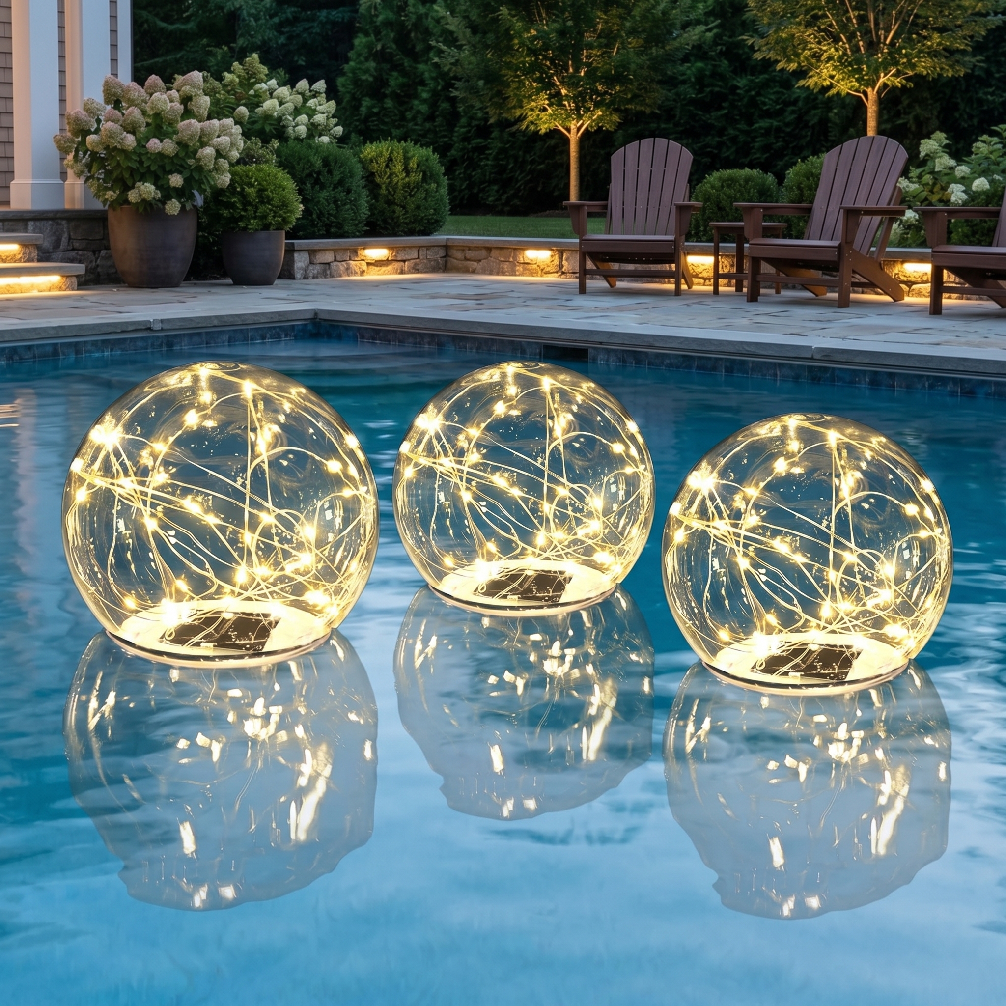 Glow Floating Globe Pool Lights