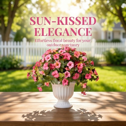 Spring Bloom Artificial Petunia Arrangement