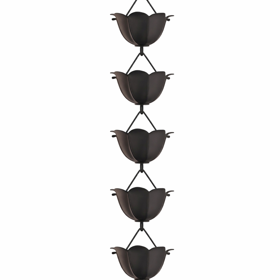 Modern Lotus Cup Rain Chain for Gutters