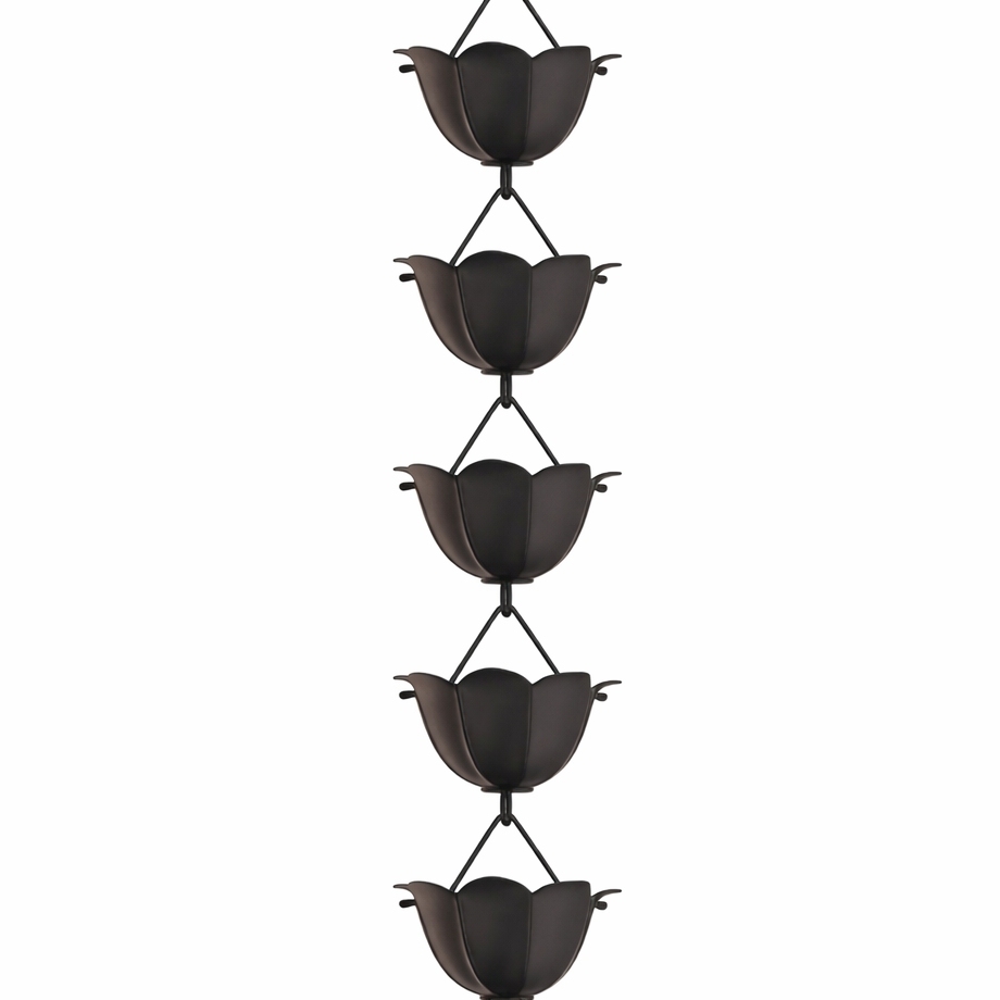 Modern Lotus Cup Rain Chain for Gutters