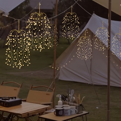 3-Pack Willow Hanging Fairy String Lights