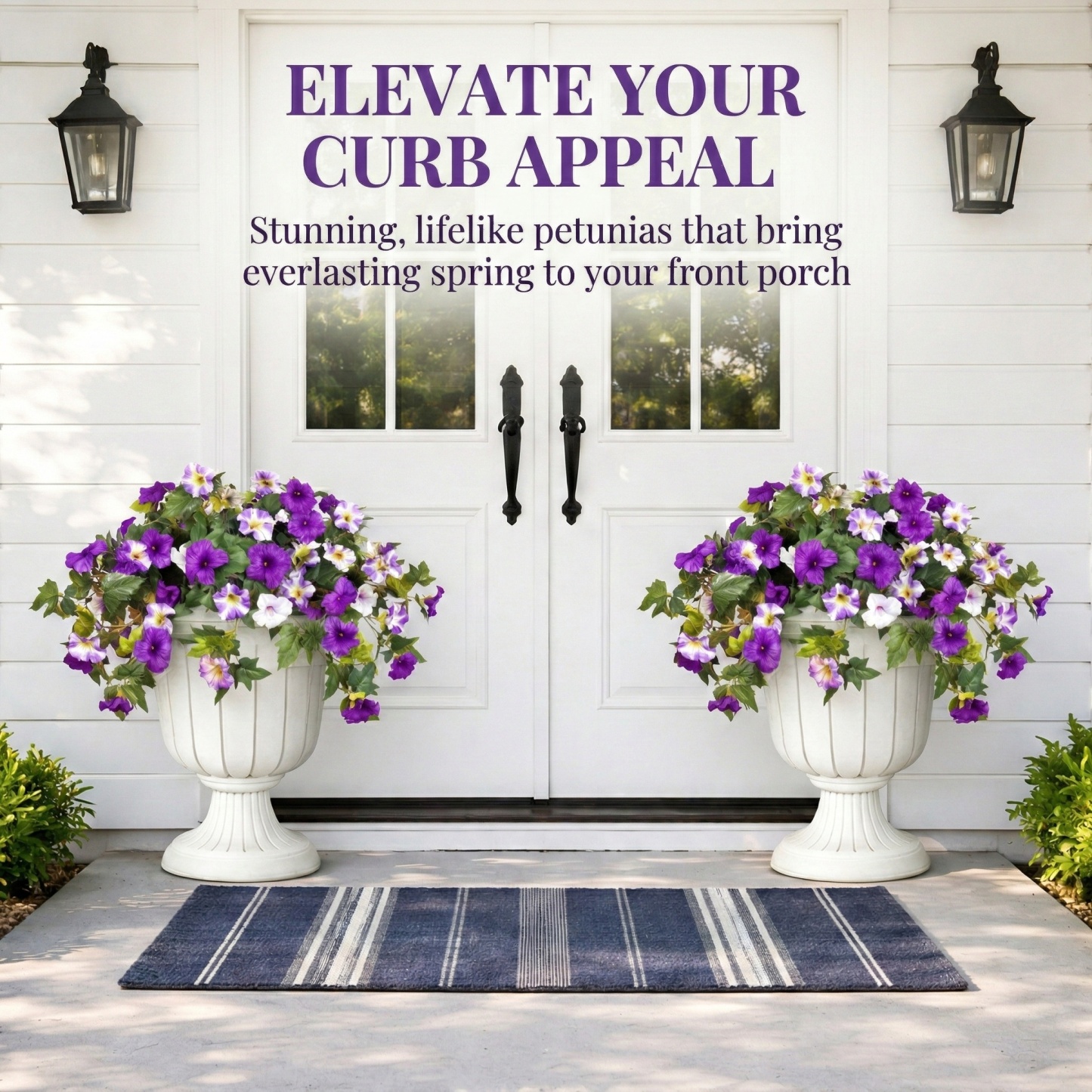 Spring Bloom Artificial Petunia Arrangement