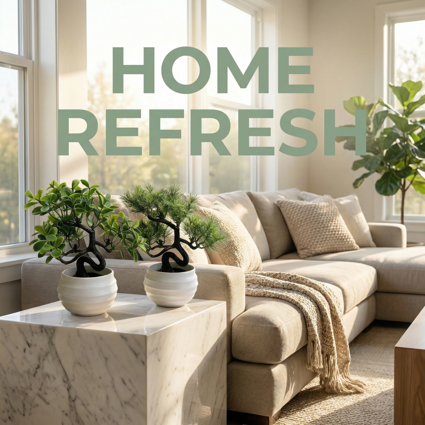 Mini Artificial Bonsai Tree with White Ceramic Pot