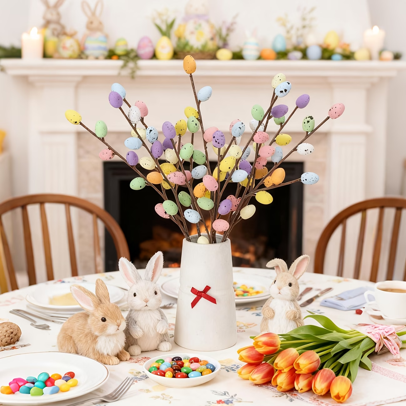 Easter Egg Branch Floral Stems for Vase