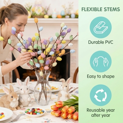 Easter Egg Branch Floral Stems for Vase