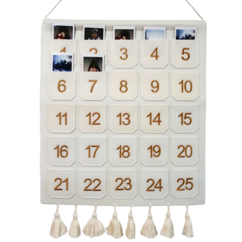 Photo Advent Calendar Countdown with Pockets