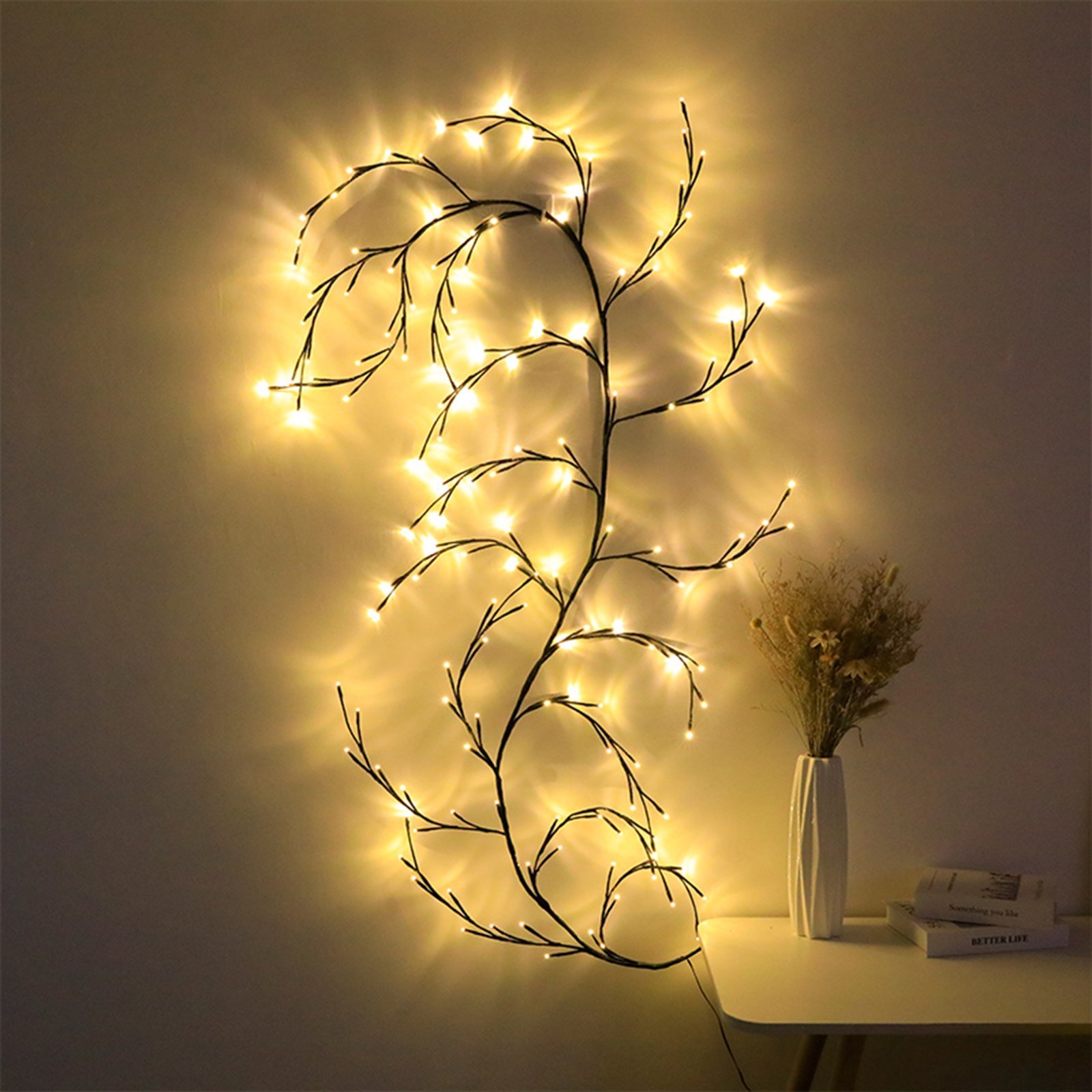 Christmas Branch Wall Lights with 96 LEDs, 8 Modes